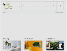 Tablet Screenshot of indoor-green.de